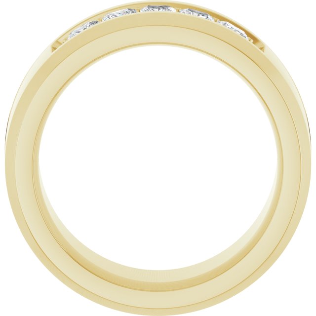 14K Yellow 3/4 CTW Lab-Grown Diamond Band