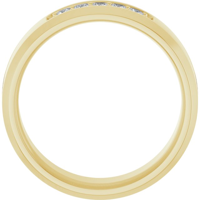 14K Yellow 1/5 CTW Lab-Grown Diamond Band