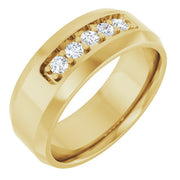 14K Yellow 1/6 CTW Lab-Grown Diamond Band