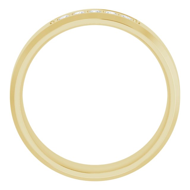 14k Yellow 1/6 Ctw Lab-grown Diamond Band