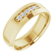 14k Yellow 1/6 Ctw Lab-grown Diamond Band