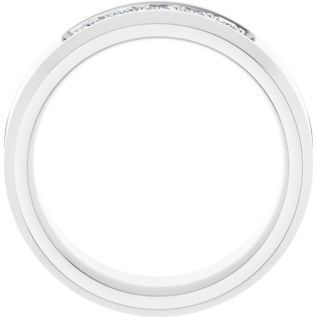 14K White 1/2 CTW Lab-Grown Diamond Band