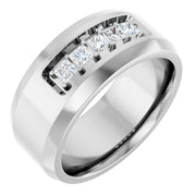 14K White 1/2 CTW Lab-Grown Diamond Band