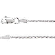 Sterling Silver 1.5 Mm Diamond-cut Wheat 24' Chain