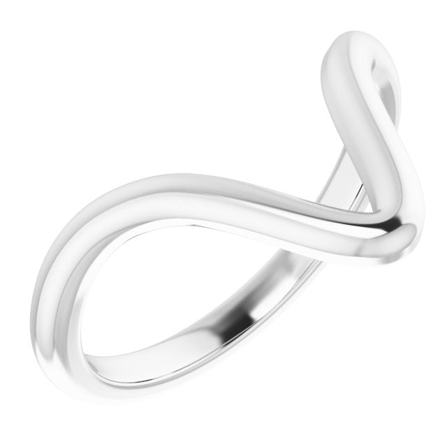 14K White Band for 12x6 mm Marquise Ring