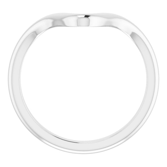 14K White Band for 12x6 mm Marquise Ring
