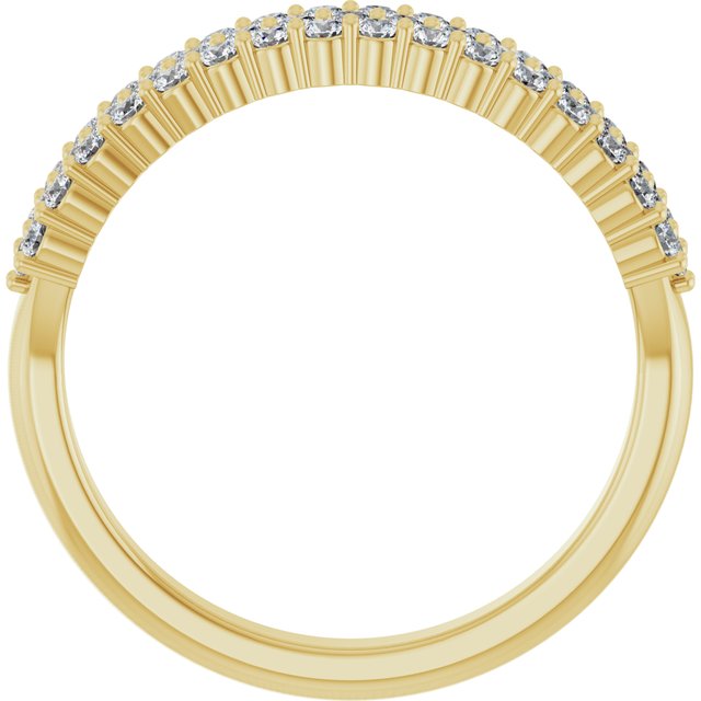 14K Yellow 5/8 CTW Lab-Grown Diamond Anniversary Band