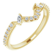 14K Yellow 1/5 CTW Natural Diamond Matching Band