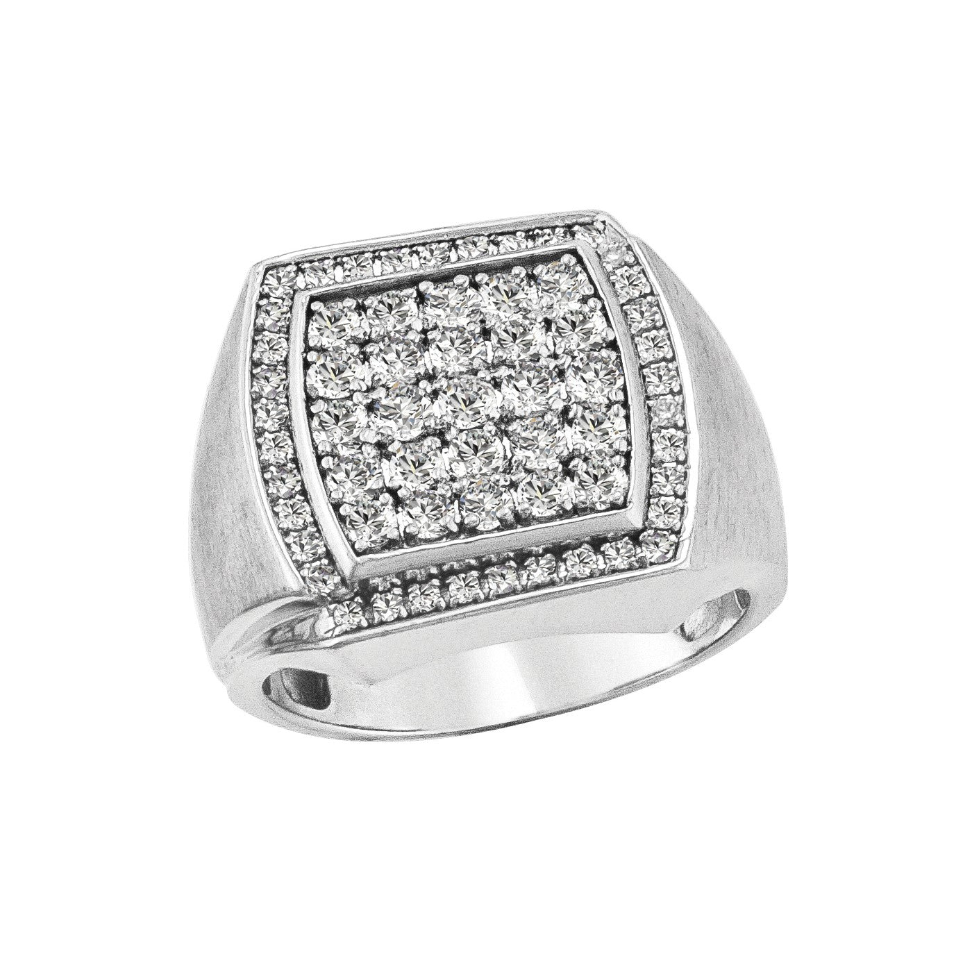 Gent's Diamond Cluster Ring