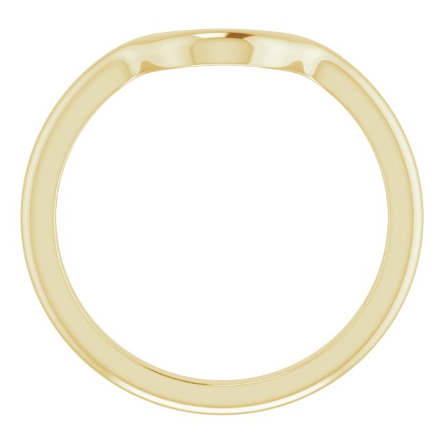 14K Yellow Band for 6.5 mm Round Ring