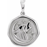 Sterling Silver Wolf Spirit Animal Pendant