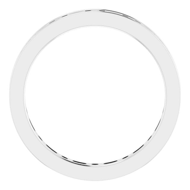 14K White 3/4 CTW Natural Diamond Eternity Band Size 6