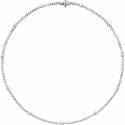 14K White 4 CTW Lab-Grown Diamond Line 16' Necklace