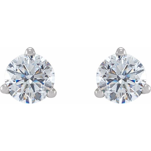 14K White 1/2 CTW Lab-Grown Diamond  Earrings
