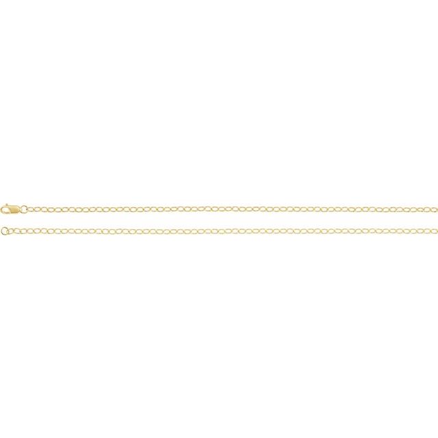 14K Yellow 2.5 mm Cable 18' Chain
