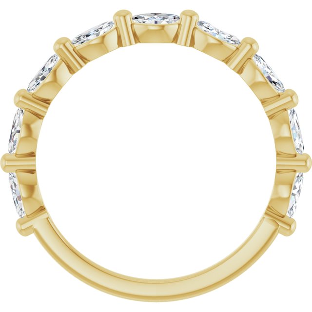 14k Yellow 1/2 Ctw Natural Diamond Anniversary Band
