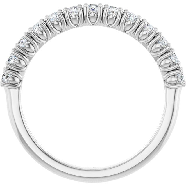 14K White 1/3 CTW Natural Diamond Anniversary Band