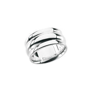 Sterling Silver Grooved Ring