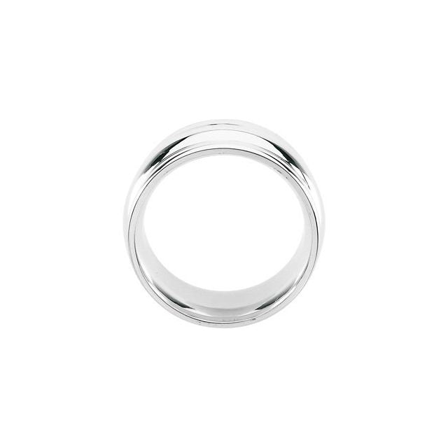 Sterling Silver Grooved Ring