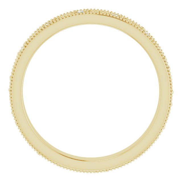 14K Yellow 1/10 CTW Natural Diamond Floral Accented Band