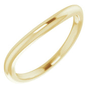 14K Yellow Band for 6.5 mm Round Ring