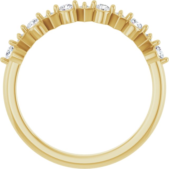 14K Yellow 1/5 CTW Natural Diamond Anniversary band