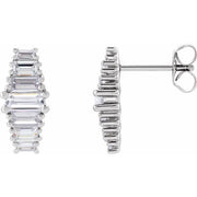 14K White 1 1/2 CTW Lab-Grown Diamond Earrings