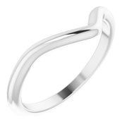 14K White Matching Band