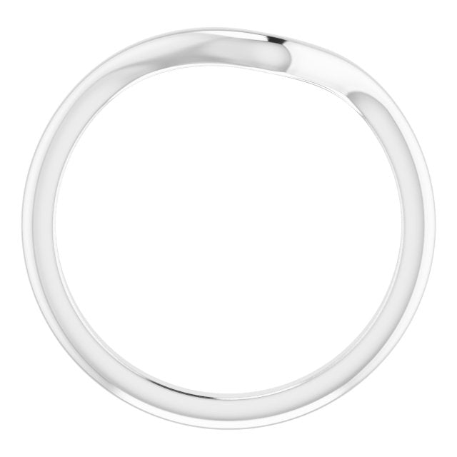 14K White Matching Band