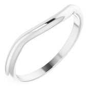 14K White Matching Band