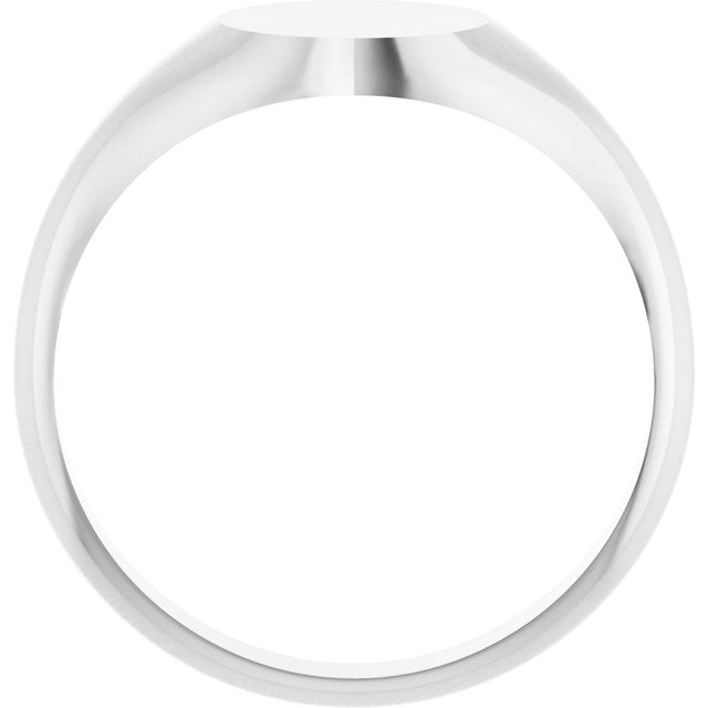 Sterling Silver 8 mm Signet Ring