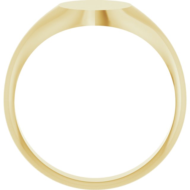 14K Yellow 8 mm Signet Ring