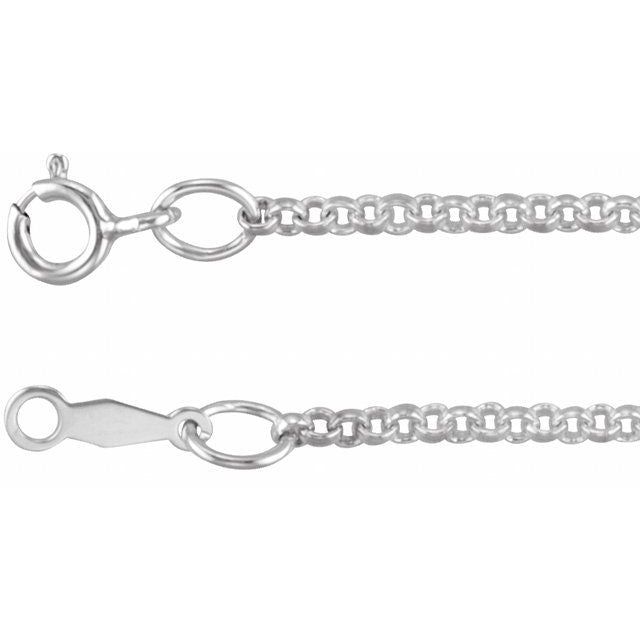 Sterling Silver 2 mm Rolo 16' Chain