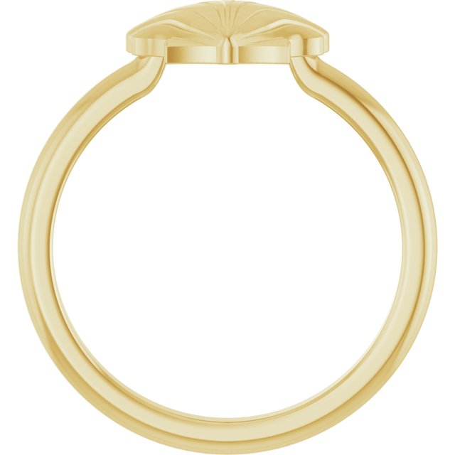 14K Yellow Shell Ring