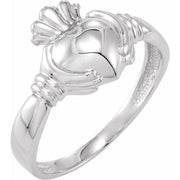 Sterling Silver Claddagh Band Size 11