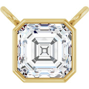 14K Yellow 3/4 CT Lab-Grown Diamond Necklace Center