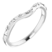 14K White Band for 5.8 mm Round Ring