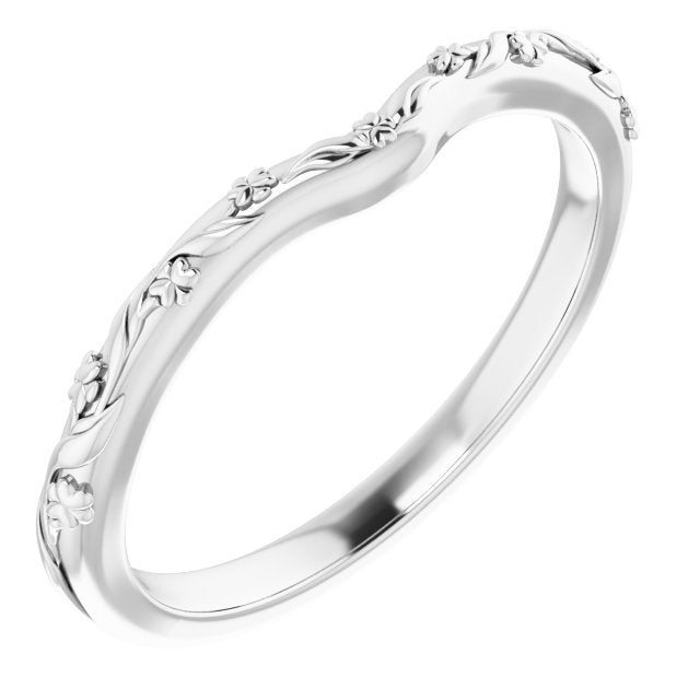 Sterling Silver Band for 4.1 mm Round Ring