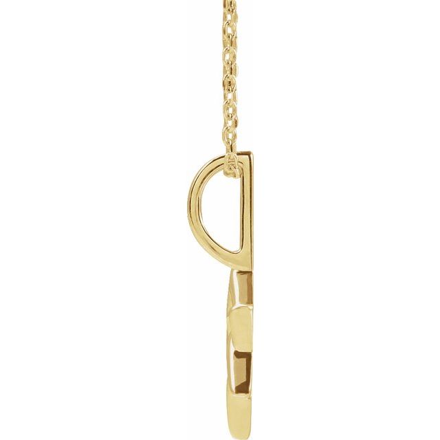 14K Yellow Star of David 16-18' Necklace
