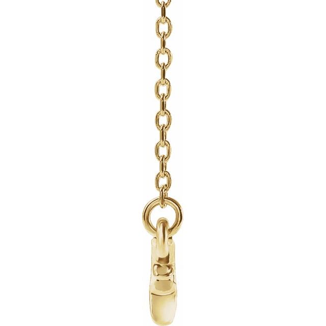 14K Yellow Branch Bar 16-18' Necklace