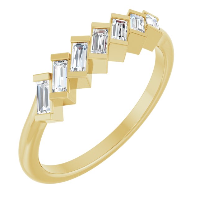 14K Yellow 1/3 CTW Natural Diamond Anniversary Band