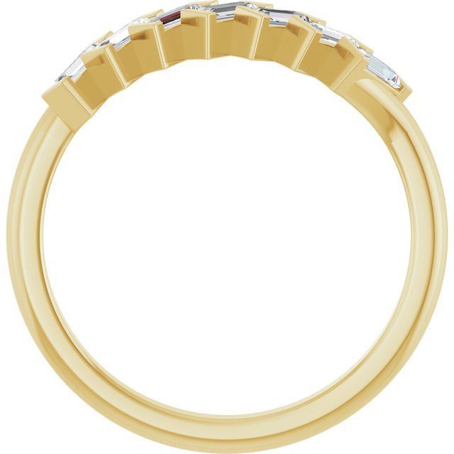 14K Yellow 1/3 CTW Natural Diamond Anniversary Band