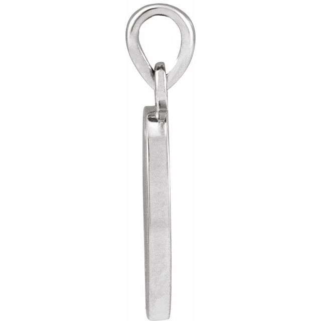 Sterling Silver Retro 'Love' Pendant