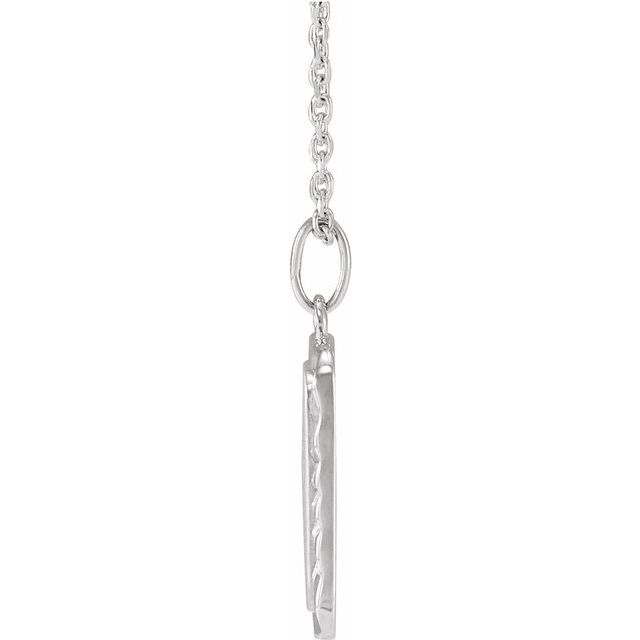 Sterling Silver Engravable Sunburst 16-18' Necklace