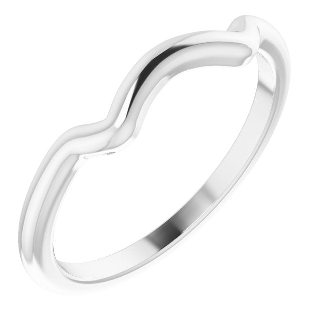 14K White Matching Band