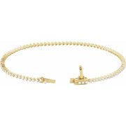 14K Yellow 1 1/2 CTW Natural Diamond 7 1/4' Line Bracelet