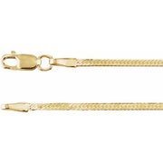 14K Yellow 1.6 mm Herringbone 7' Chain