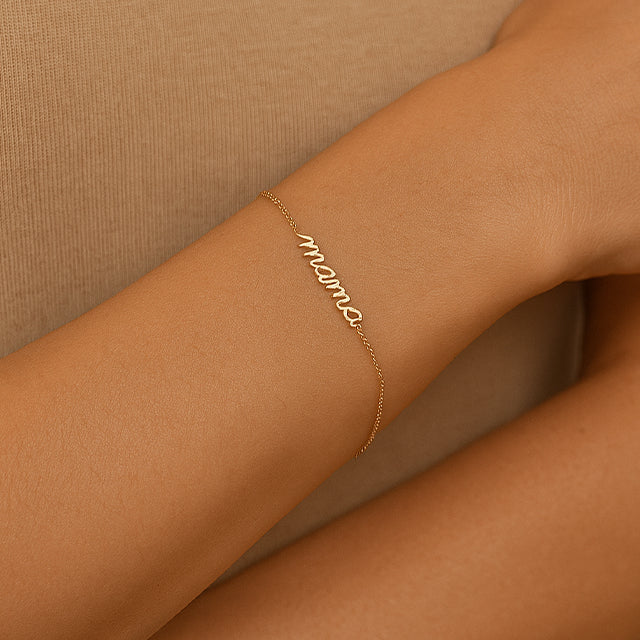14K Yellow Mama 6 1/2-7 1/2' Bracelet