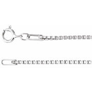 Sterling Silver 1.3 Mm Diamond-cut Box 16' Chain