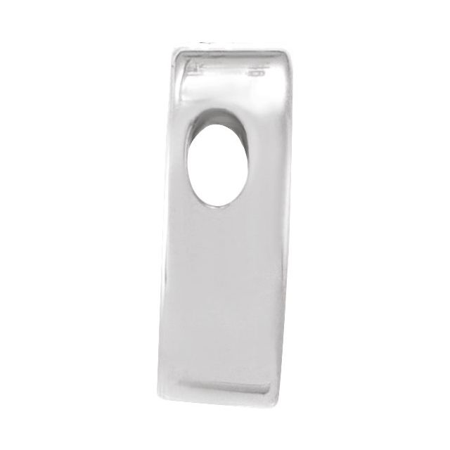 Sterling Silver 10 mm Engravable Disc Slide Pendant
